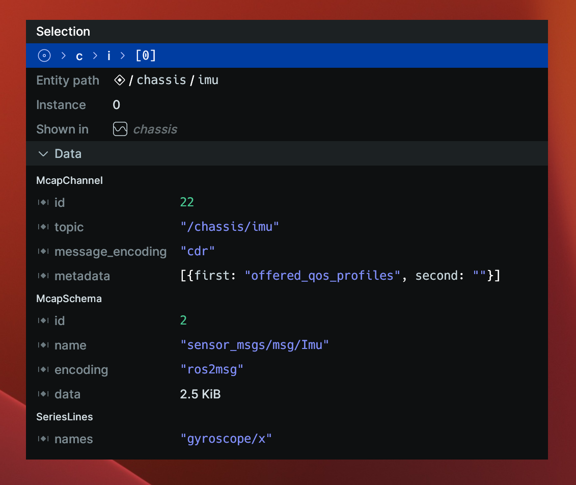 Syntax highlighting example in Rerun
